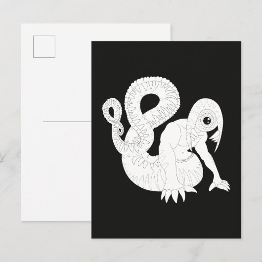 Carte Postale Monstre de l'œil (Devant / Derrière)