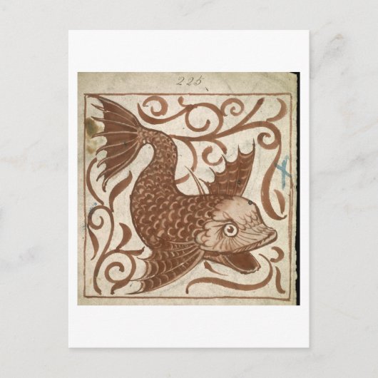 Carte Postale Monstre de mer (avec papier) (Devant)