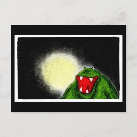 Carte Postale Monstre de nuit (Devant)