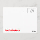 Carte Postale Monstre d'horreur 5 (Dos)