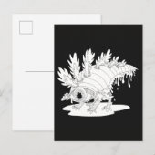 Carte Postale Monstre effrayant (Devant / Derrière)