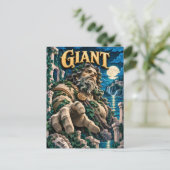 Carte Postale Monstre Géant à Découpe de Papier (Debout devant)