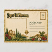 Carte Postale Monstre Géant à Découpe de Papier (Dos)