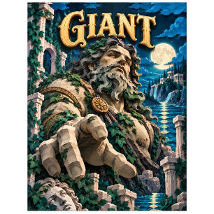 Carte Postale Monstre Géant à Découpe de Papier