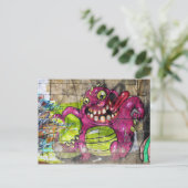 Carte Postale Monstre gras rose (Debout devant)