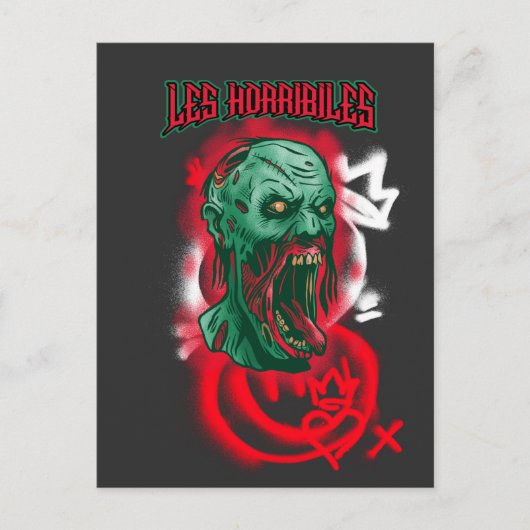 Carte Postale Monstre Horribiles Halloween (Devant)