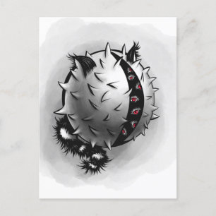 Carte Postale Monstre Imaginaire sombre de l'art horreur