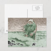 Carte Postale Monstre sortant de l'eau (Devant / Derrière)