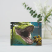 Carte Postale Monstre sous-marin effrayant (Debout devant)