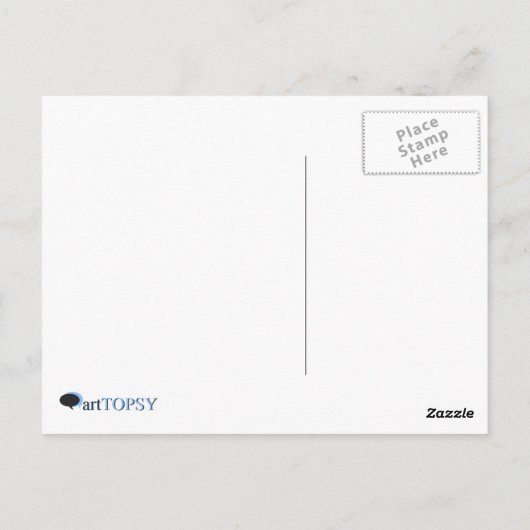 Carte Postale Monstre vert (Dos)