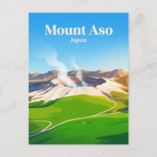 Carte Postale Mont Aso Japon