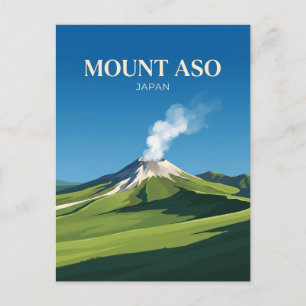 Carte Postale Mont Aso Japon