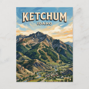 Carte Postale Mont Bald Ketchum Idaho