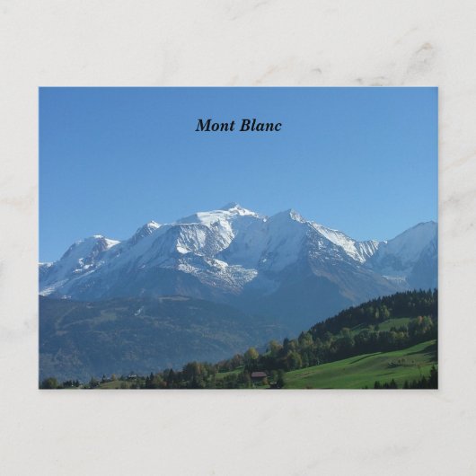 Carte Postale Mont Blanc - (Devant)