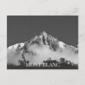 Carte Postale Mont Blanc Chamonix France BW (Devant)