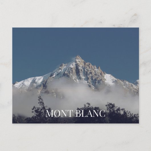 Carte postale Mont Blanc France (Devant)