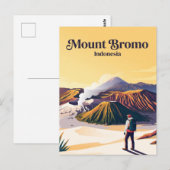Carte Postale Mont Bromo Indonésie (Devant / Derrière)