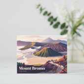 Carte Postale Mont Bromo Indonésie (Debout devant)