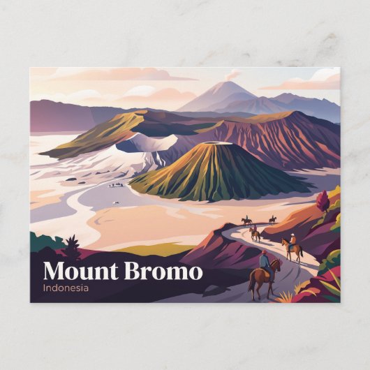 Carte Postale Mont Bromo Indonésie (Devant)
