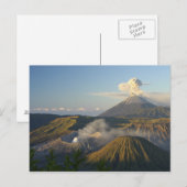 Carte postale Mont Bromo, Java, Indonésie (Devant / Derrière)