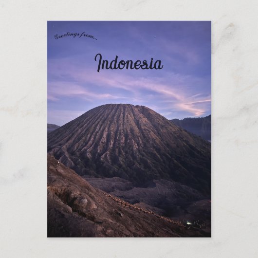 Carte Postale Mont Bromo Java oriental Indonésie (Devant)