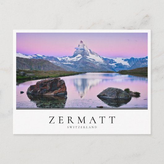 Carte Postale Mont Cervin en Zermatt, Suisse (Devant)