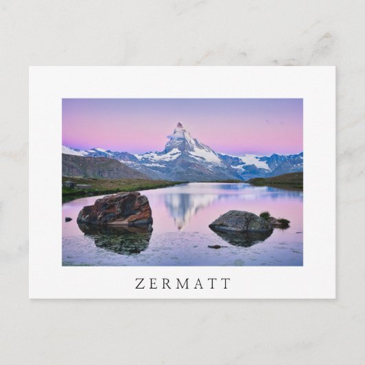 Carte Postale Mont Cervin en Zermatt, Suisse (Devant)
