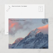 Carte Postale Mont Cook (Aoraki) (Neuseeland) Postkarte (Devant / Derrière)