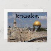 Carte Postale Mont du Temple Jérusalem Israël  (Devant / Derrière)