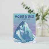 Carte Postale Mont Everest Himalaya Vintage (Debout devant)