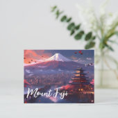 Carte Postale Mont Fuji Japon (Debout devant)