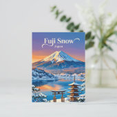 Carte Postale Mont Fuji Japon (Debout devant)