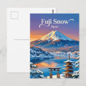 Carte Postale Mont Fuji Japon (Devant / Derrière)