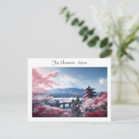 Mont Fuji peint lors de la saison des fleurs de ce