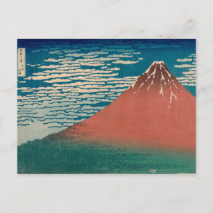 Carte Postale Mont Fuji rouge