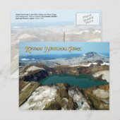 Carte Postale Mont Katmai, Parc national de Katmai, Alaska (Devant / Derrière)