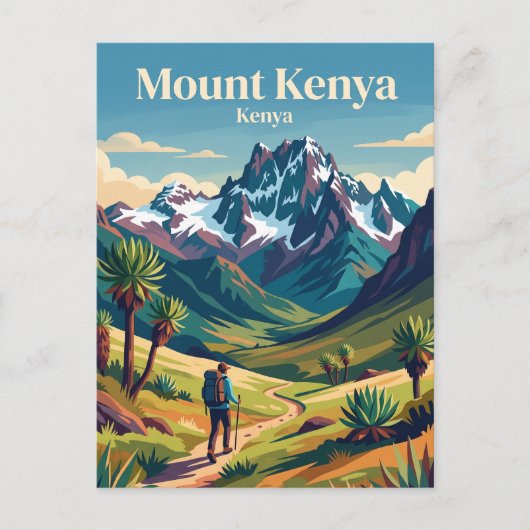 Carte Postale Mont Kenya (Devant)