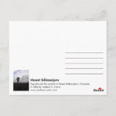 Carte Postale Mont Kilimandjaro (portrait) (Dos)