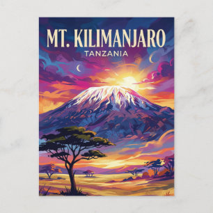 Carte Postale Mont Kilimandjaro Tanzanie