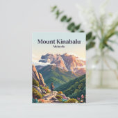 Carte Postale Mont Kinabalu Malaisie (Debout devant)