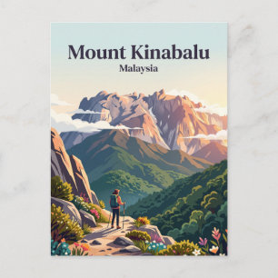 Carte Postale Mont Kinabalu Malaisie