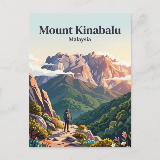 Carte Postale Mont Kinabalu Malaisie (Devant)