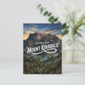 Carte Postale Mont Kinabalu Malaisie (Debout devant)
