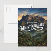 Carte Postale Mont Kinabalu Malaisie (Devant / Derrière)