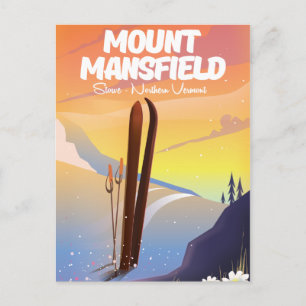 Carte Postale Mont Mansfield, Stowe nord du Vermont ski