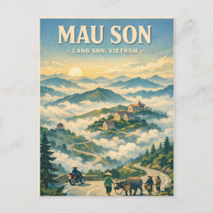 Carte Postale Mont Mau Son, Lang Son, Vietnam Voyage