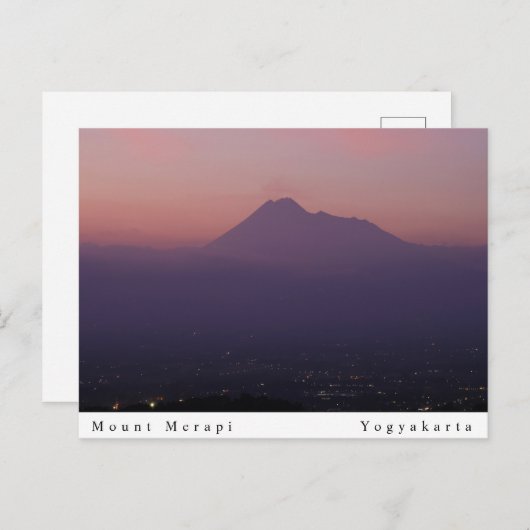 Carte Postale Mont Merapi (Devant / Derrière)