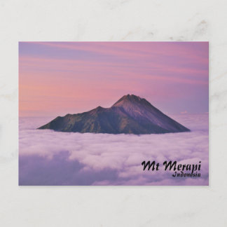 Carte postale Mont Merapi Indonésie