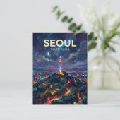 Carte Postale Mont Namsan Corée du Sud (Debout devant)