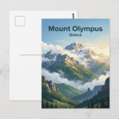 Carte Postale Mont Olympe Grèce (Devant / Derrière)